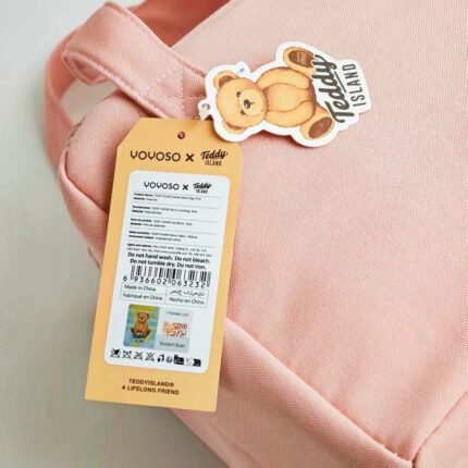 Τσάντα για γεύματα Bento σειράς TEDDY ISLAND - Ροζ