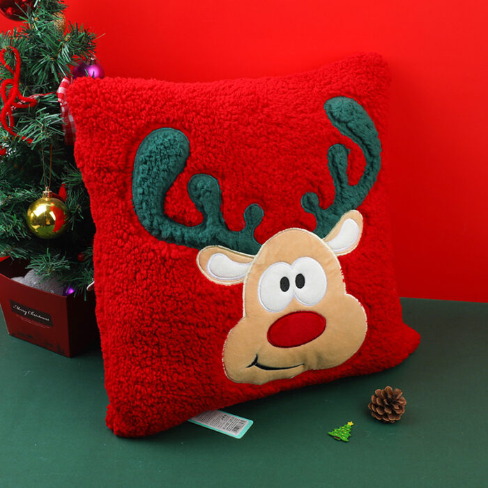 0Y8A0036 Christmas Series Διακοσμητικό μαξιλάρι με τάρανδο Z-910 - Image 1