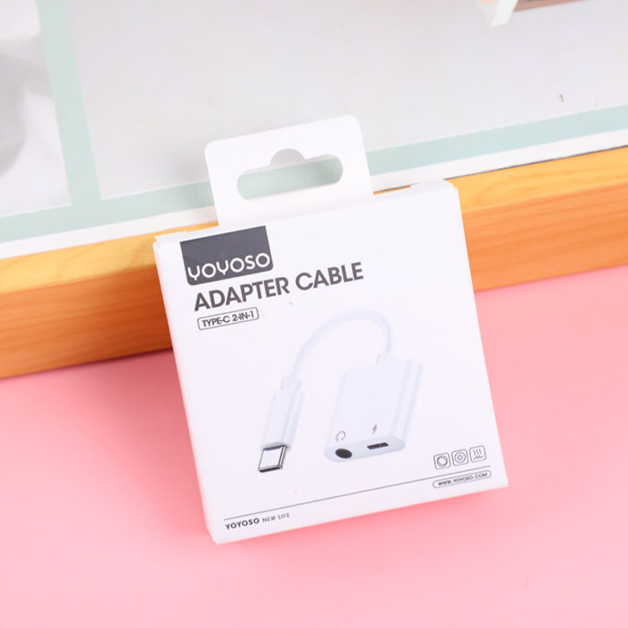 0Y8A0069 Αντάπτορας USB Type-C για Ακουστικά και Φόρτιση 2-σε-1 – A002 - Image 1