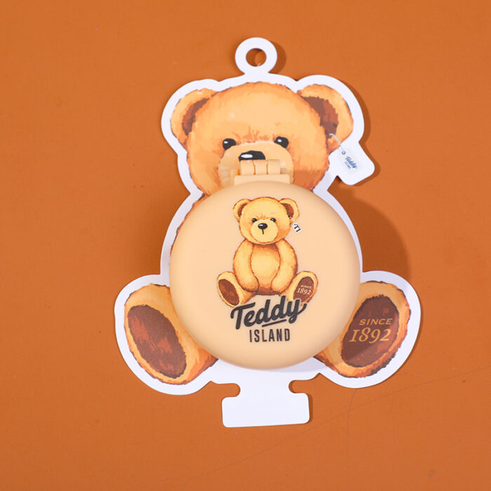 0Y8A0961 Πτυσσόμενη χτένα καθρέφτη σειράς TEDDY ISLAND - ανοιχτό καφέ - Image 1