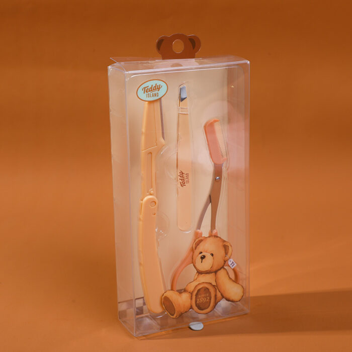 0Y8A1041 Σετ εργαλείων φρυδιών σειράς TEDDY ISLAND (κόφτης φρυδιών+ψαλίδι+τσιμπιδάκι) - Image 1