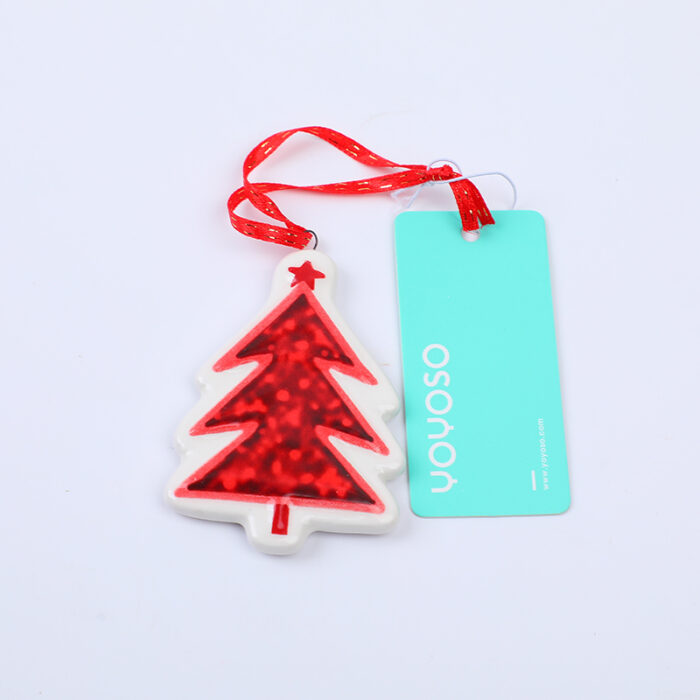 0Y8A1782 Christmas series στολίδι τρίγωνου κρεμαστού δέντρου - Image 1