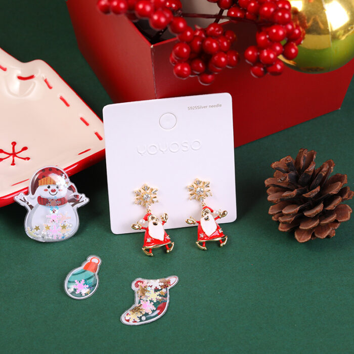 0Y8A3733 Christmas series Σκουλαρίκια με νιφάδες χιονιού - Image 1