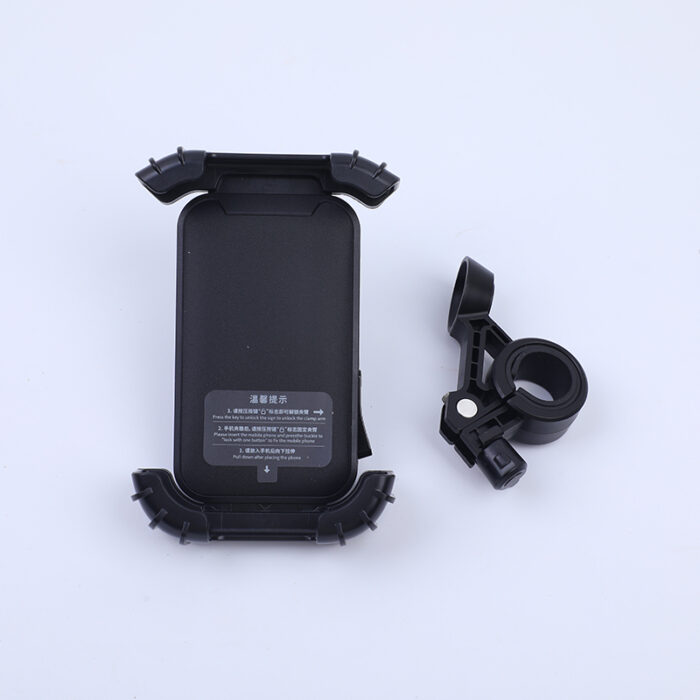 0Y8A4193 Κομψή και Απλή Βάση Κινητού για Μοτοσικλέτα – Μαύρη - Image 1