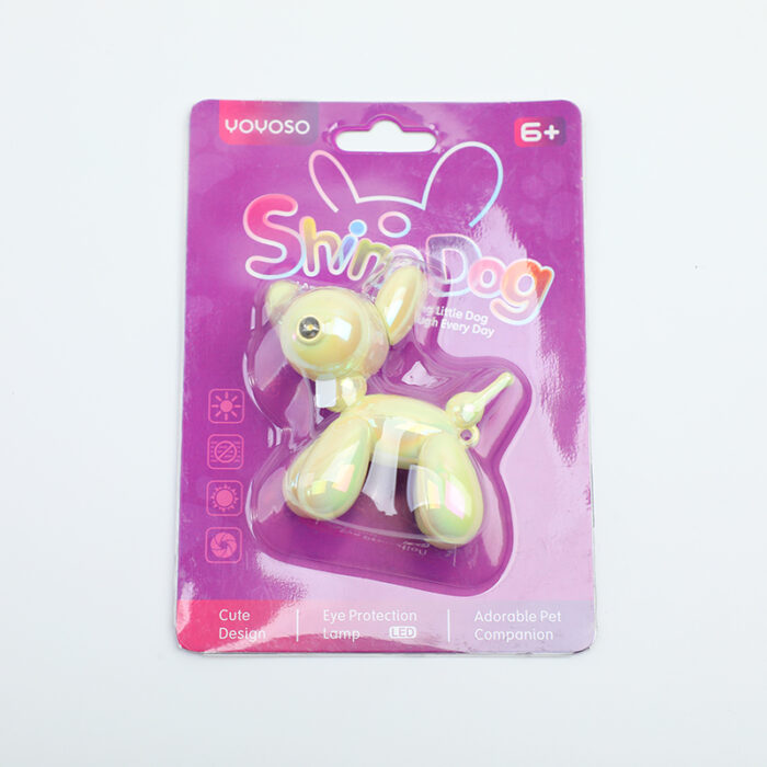 0Y8A9065 Φωτιστικό νυκτός SY648A – Σκύλος-μπαλόνι επιμεταλλωμένος, σετ τριών χρωμάτων - Image 1