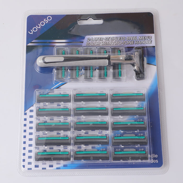 2L3A2362 Ξυραφάκι Ανδρικό από Ανοξείδωτο Ατσάλι με 20 Λεπίδες - Image 1