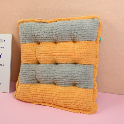 Ριγέ Μαξιλάρι Τετράγωνα – Κίτρινο & Μπλε