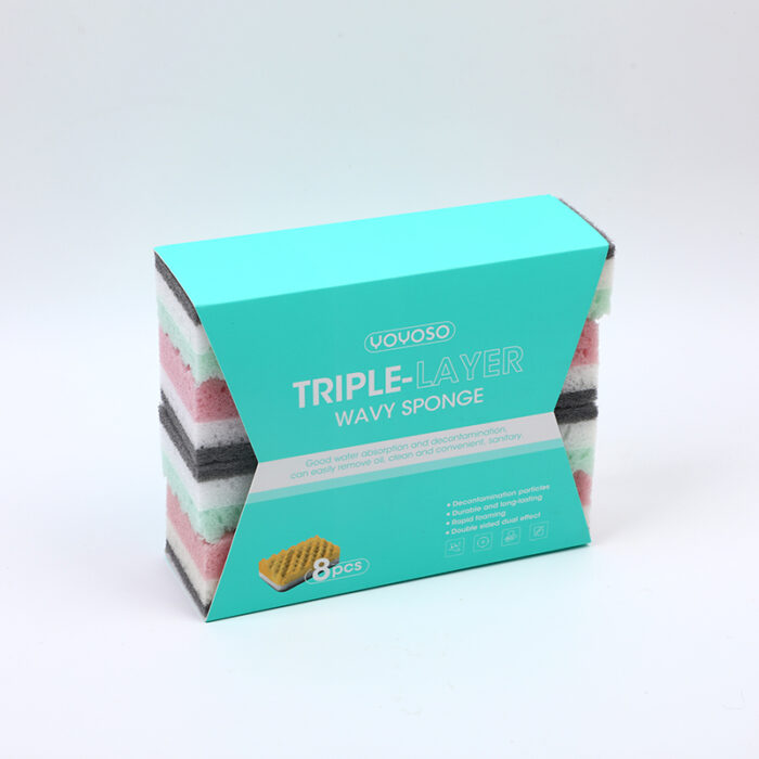 2L3A2918 Σετ 8 κυματιστά σφουγγάρια τριπλής στρώσης – δυνατά και απορροφητικά. - Image 1