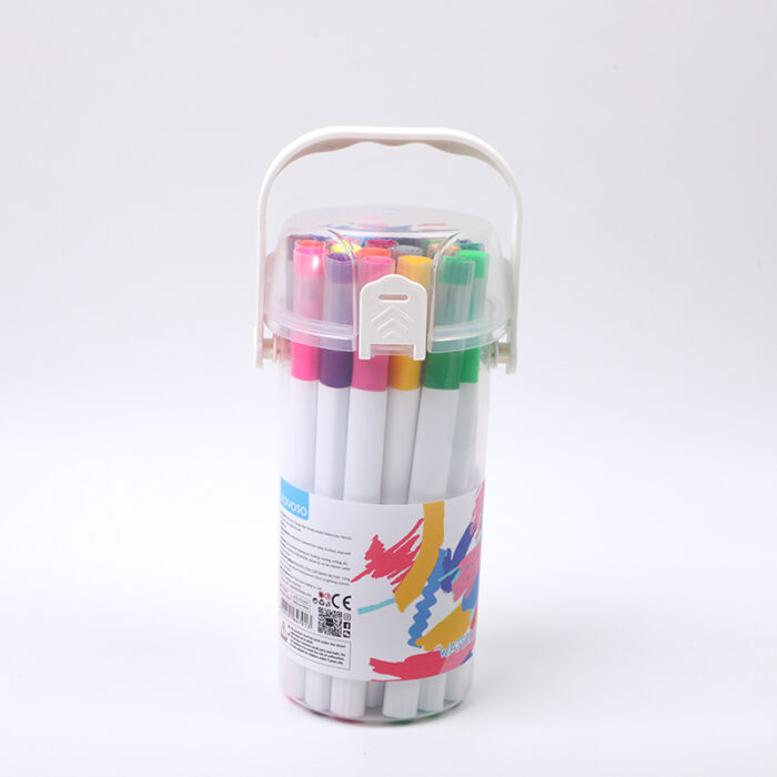 2L3A3120 204-24 24 Χρώματα Τριγωνικής Ράβδου Διπλής Κεφαλής Μολύβια Νερομπογιάς Διάφανο Καπάκι μοντέλο 241 νέο - Image 1