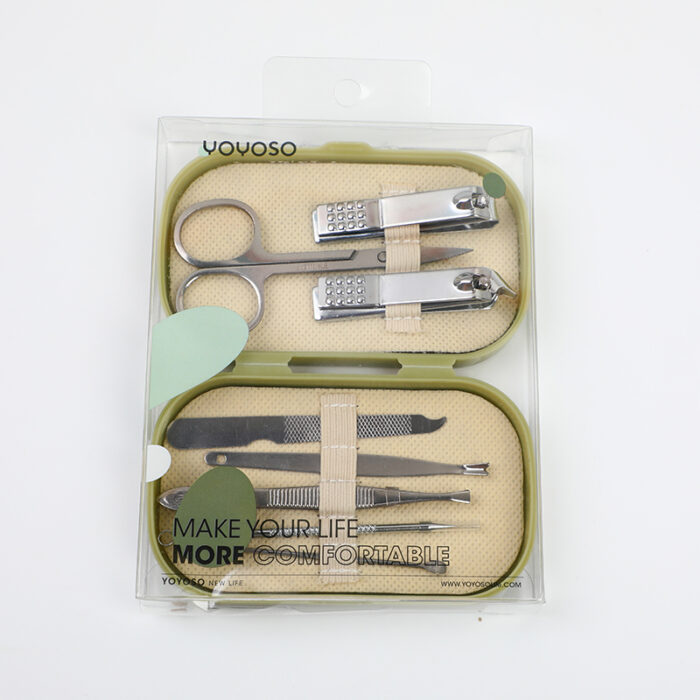 2L3A4579 Σετ 8 τεμαχίων νυχοκόπτη σε κουτί - πράσινο - Image 1