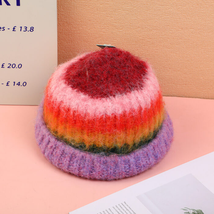 2L3A5095 Σκούφος Ουράνιο Τόξο - μωβ - Image 1