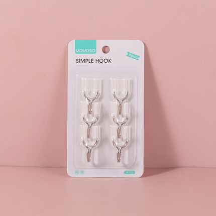 Πρακτικοί Γάντζοι Τοίχου, Μικροί – Σετ 6τεμάχια