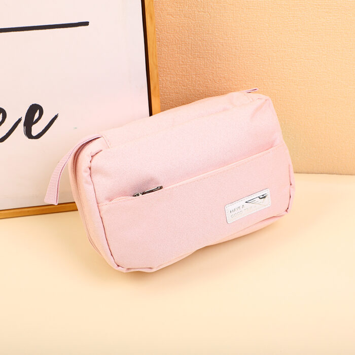 2L3A6506 WabiSabi Style – Νεσεσέρ Καλλυντικών 3 Επιπέδων, Ροζ - Image 1