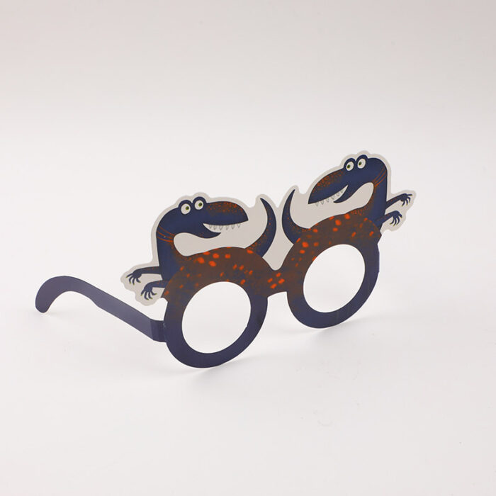 2L3A6902 Χάρτινα γυαλιά πάρτι με δεινόσαυρο 6 τεμάχια - Image 1