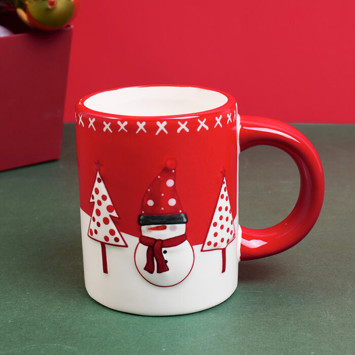 P1011106 Christmas series Κούπα χιονάνθρωπος 330ml - Image 1