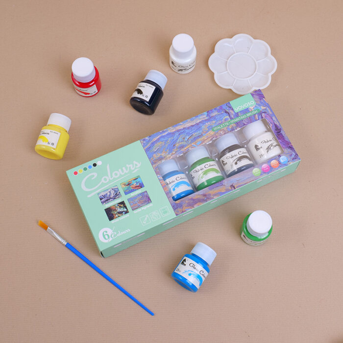 P1013499 Χρώματα για Ύφασμα – 6 Χρώματα σε Κουτί - Image 1