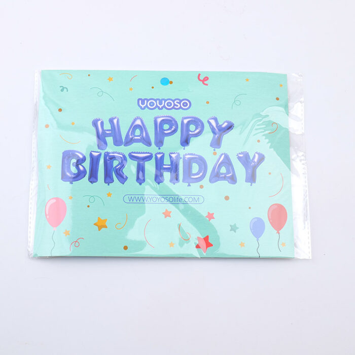 P1017122 Μπλε μπαλόνι foil με το μήνυμα “Happy Birthday” – 1 τεμάχιο - Image 1