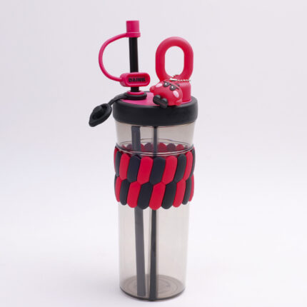 Πλαστικό ποτήρι υψηλής αισθητικής με διπλή θήκη για ποτό - 720ml