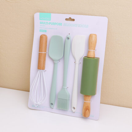 Πολυλειτουργικά μαγειρικά εργαλεία σιλικόνης 5 τεμ.