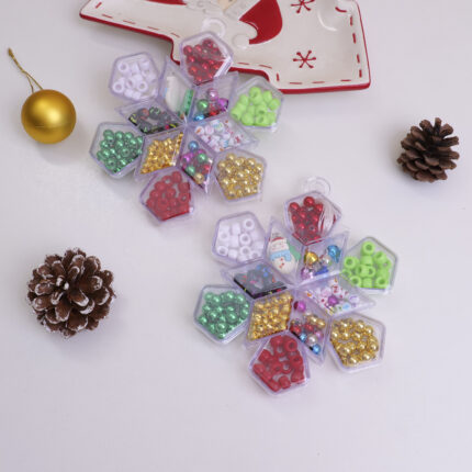 DIY Christmas Series Σετ χάντρων με σχέδιο νιφάδας χιονιού – 310A-2