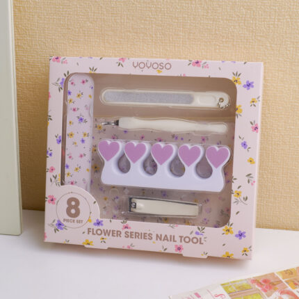 Σετ 8 τεμαχίων εργαλείων νυχιών Flower Series