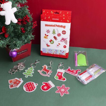 DIY Christmas Series – Ζωγραφική με Διαμαντάκια Μπρελόκ 8 Τεμ. – 1