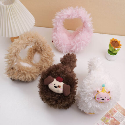 Γούνινες Ωτοασπίδες με Σχέδιο Γατούλας