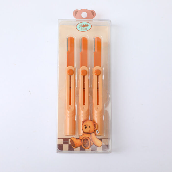 0Y8A0504 Τηλεσκοπικό τρίμερ φρυδιών σειράς TEDDY ISLAND - 3 τεμάχια - Image 1