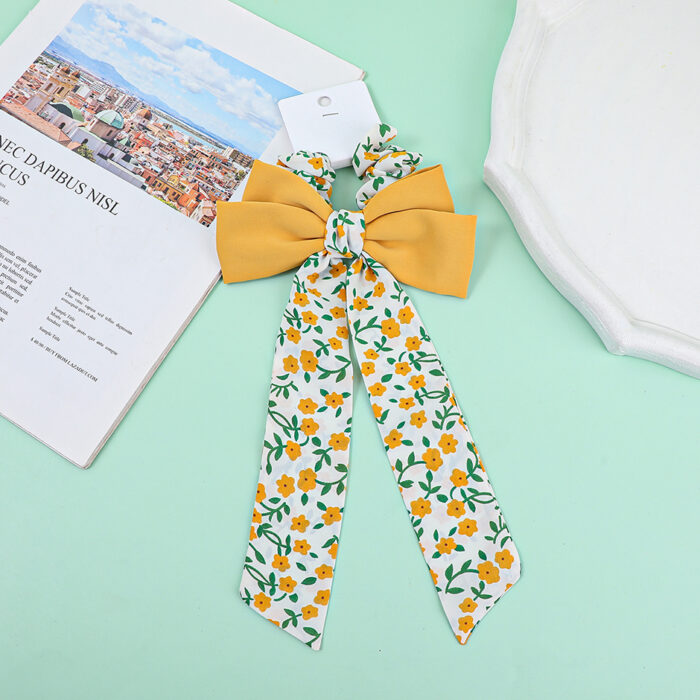 0Y8A0751 Λαστιχάκι Μαλλιών – Κορδέλα με Φιόγκο - Winter Jasmine - Image 1