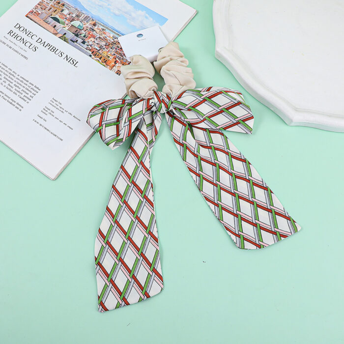 0Y8A0861 Λαστιχάκι Μαλλιών – Κορδέλα με Φιόγκο - Diamond - Image 1