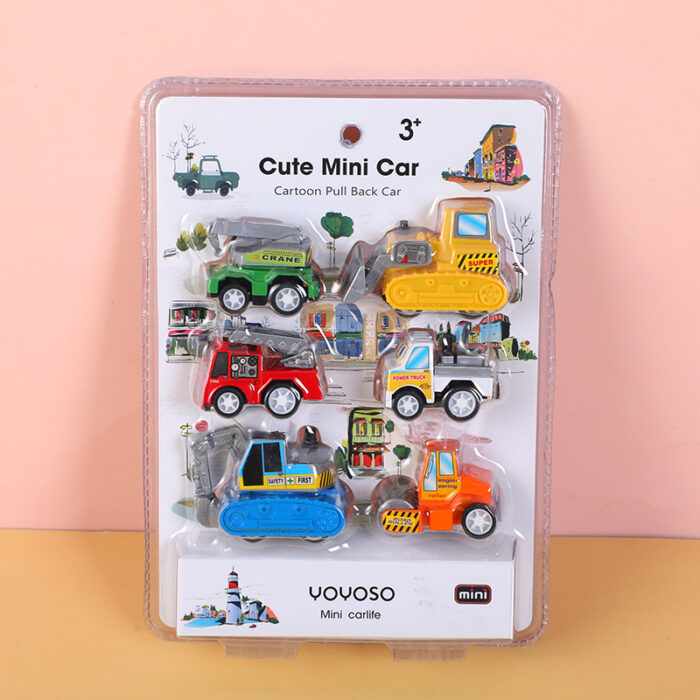 0Y8A2625 5884 Διασκεδαστικό και χαριτωμένο μίνι αυτοκινητάκι 6 τεμάχια - Image 1