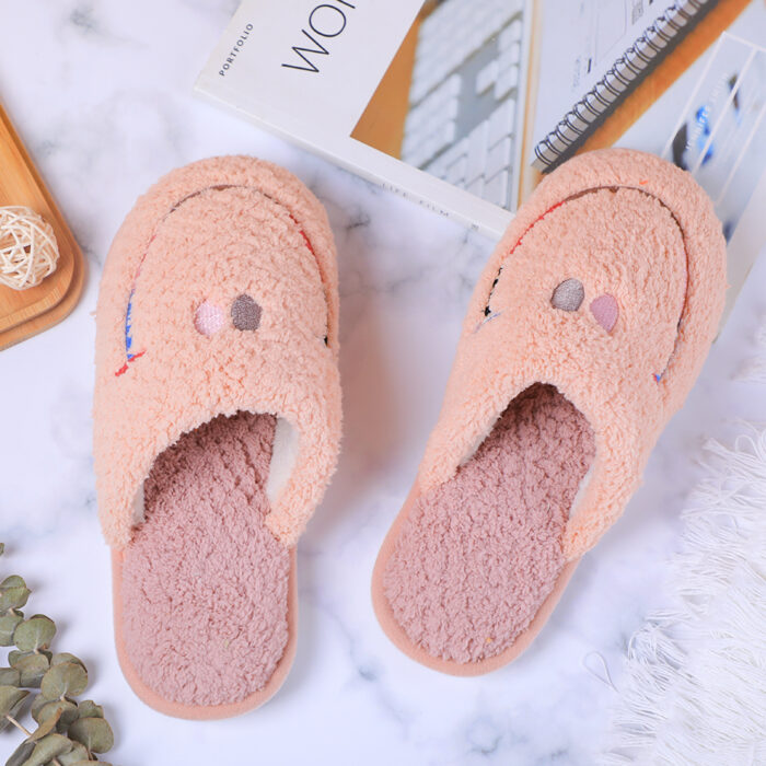 0Y8A3012 Γυναικείες βαμβακερές παντόφλες για άντρες και γυναίκες με χαμόγελο - ροζ sakura 39-40 - Image 1
