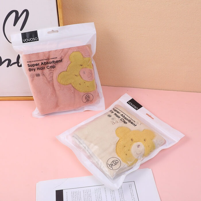 0Y8A3674 Σκουφάκι στεγνώματος μαλλιών Yellow Bear - Image 1