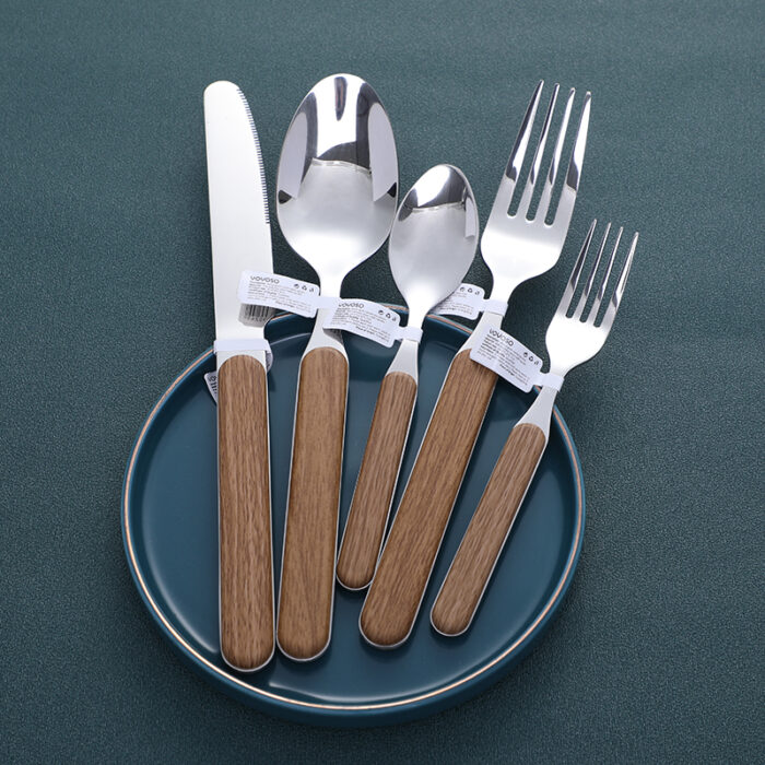 0Y8A6399 Επιτραπέζιο μαχαίρι με σχέδιο ξύλου – σειρά Wood Grain - Image 1