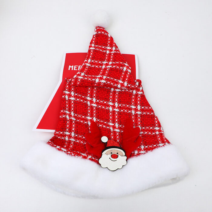 2L3A0719 Christmas Series κόκκινο καρό Σκουφί - Image 1