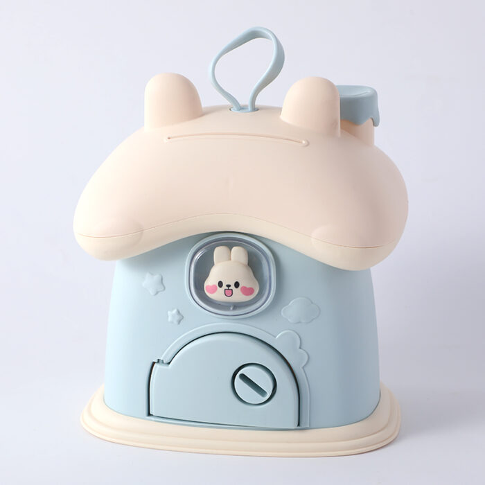 2L3A1038 Χαριτωμένο κουνελάκι κουμπαράς - Μπλε - Image 1