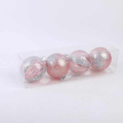 Χρωματιστές Χριστουγεννιάτικες Μπάλες (4 Τεμάχια) - 12