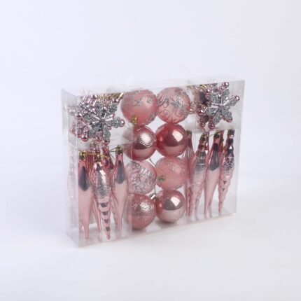 Πολύχρωμες Χριστουγεννιάτικες Μπάλες (26 Τεμάχια) - 18