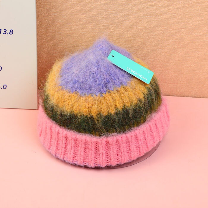 2L3A5250 Σκούφος Ουράνιο Τόξο – Ροζ - Image 1