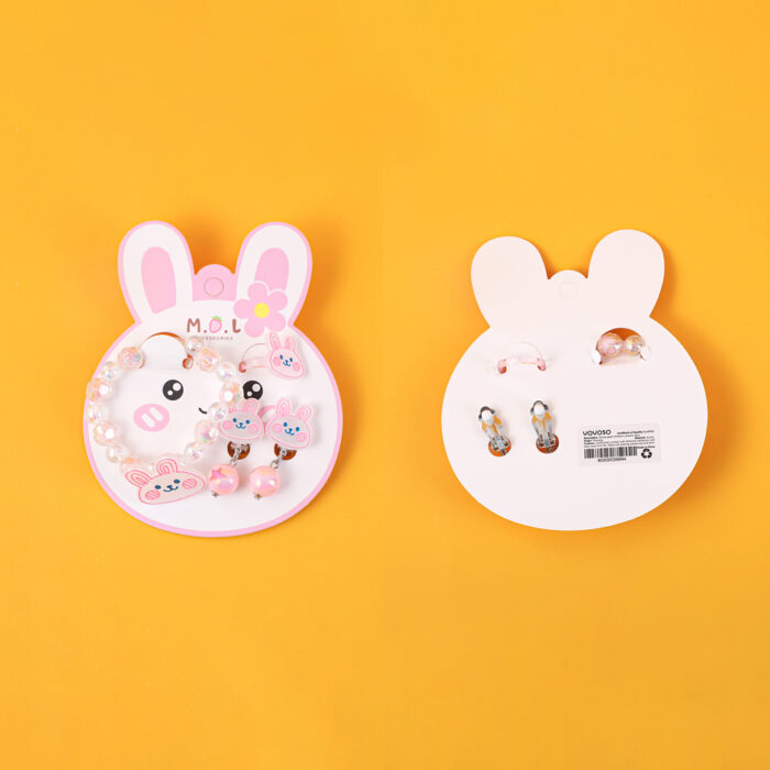 2L3A6897 Παιδικό Σετ Κοσμημάτων - Bunny με Μαργαριτάρια 4 τεμάχια - Image 1