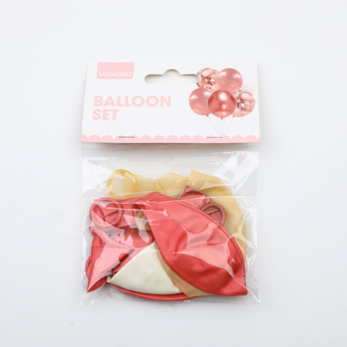 2L3A9315 Σετ μπαλόνια Party Series Rose Gold - 6 τεμάχια - Image 1