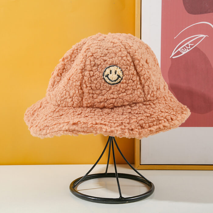 3X2A5504 Καπέλο με Χαμογελαστό Πρόσωπο - χακί - Image 1