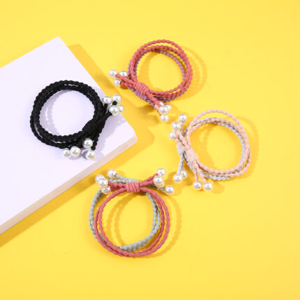 Λαστιχάκια Μαλλιών με Μαργαριτάρι 2 τεμάχια