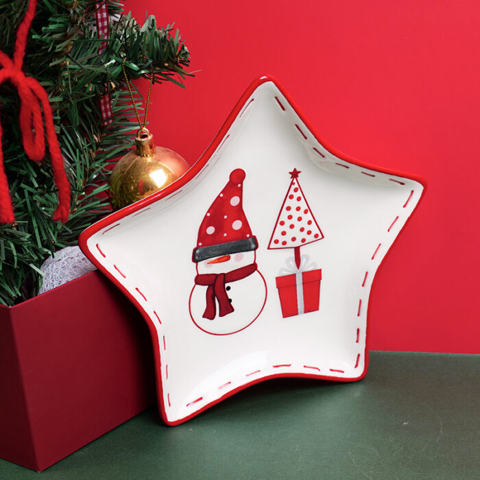P1011062 Christmas Series – Πιάτο σε Σχήμα Αστέρι - Image 1