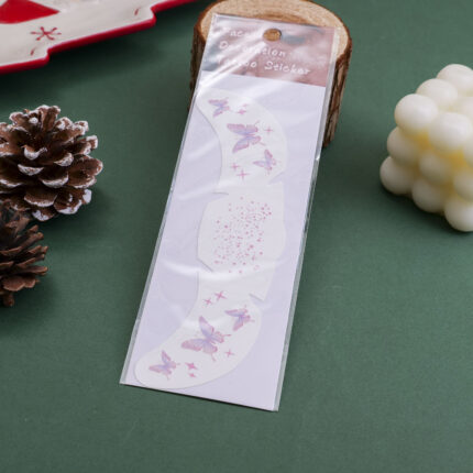 Αυτοκόλλητα με ιριδίζουσα πεταλούδα σε σχήμα αστεριού