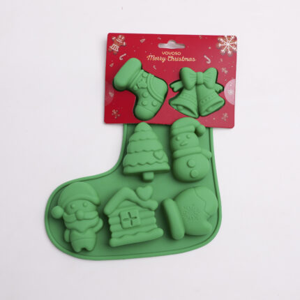 Christmas Series – Σιλικονούχα Φόρμα Κέικ – Χριστουγεννιάτικη Κάλτσα