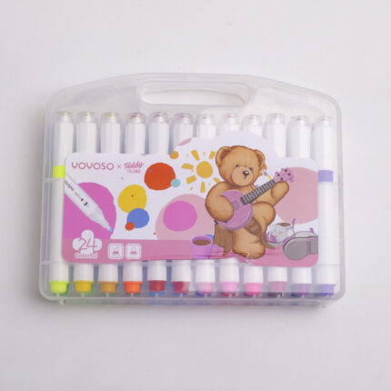 TEDDY ISLAND Series Νέου Στυλ Στυλό Νερομπογιάς – 24 Τεμ