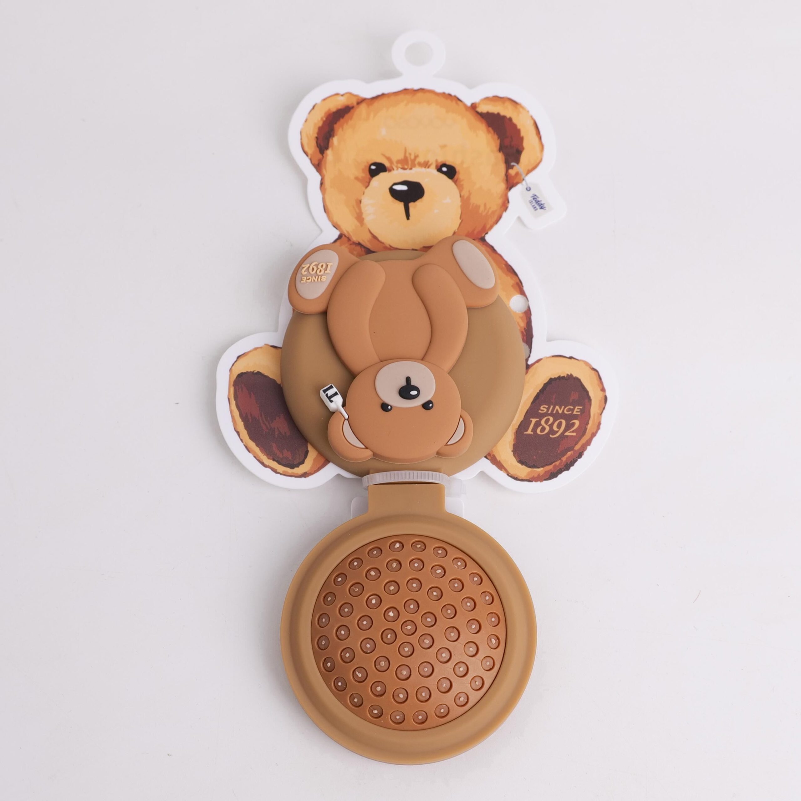 P1051457 TEDDY ISLAND Series - Sitting-bear-shaped χτένα με πτυσσόμενο καθρέφτη - Image 1