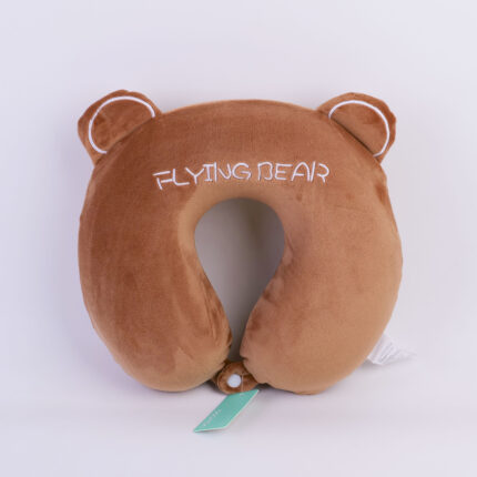 Μαξιλάρι σε σχήμα U σε σχέδιο αρκούδας - Καφέ